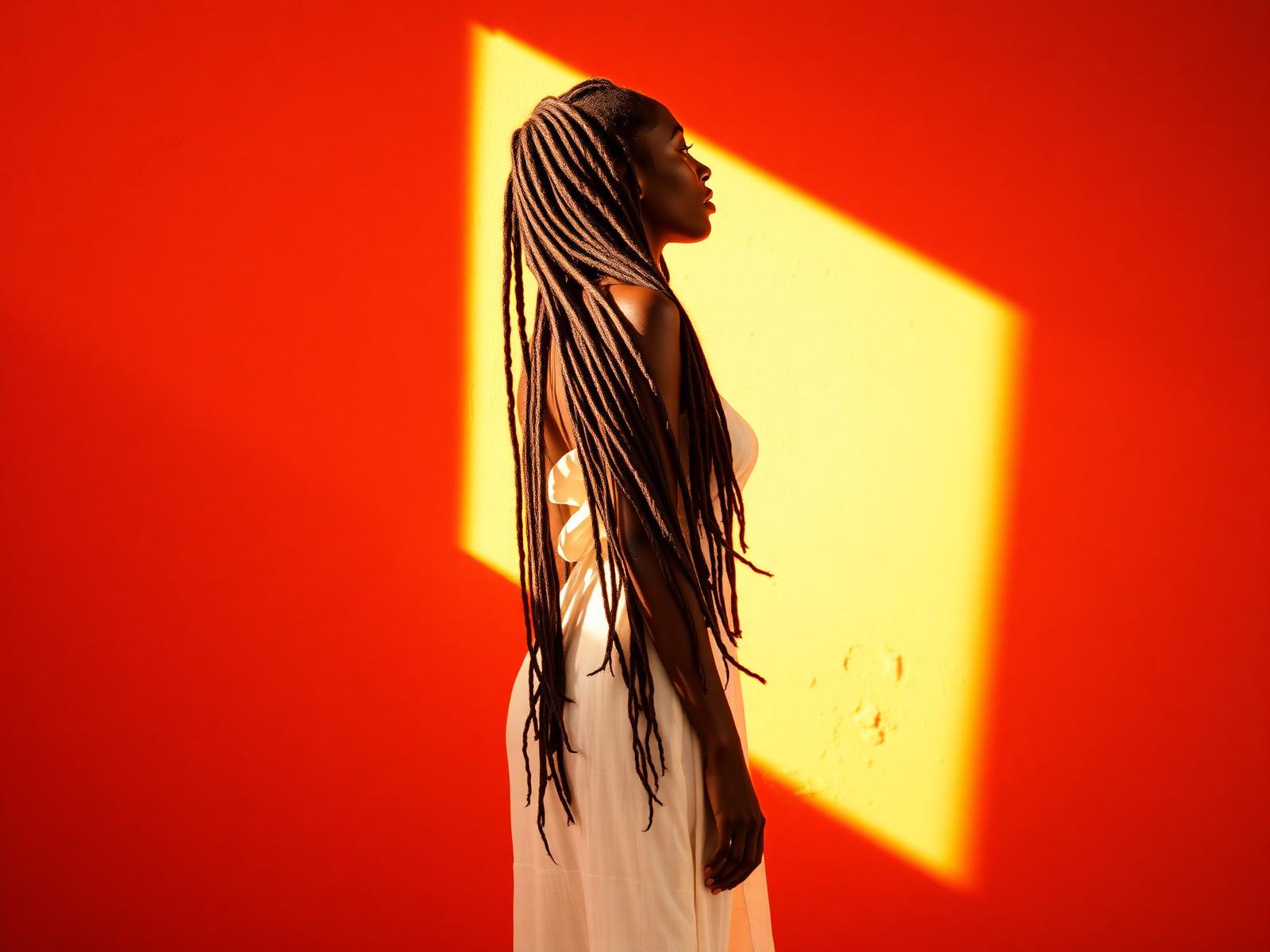 Founder of Natural Dreadlocks handcrafting human hair dreadlock extensions in the studio